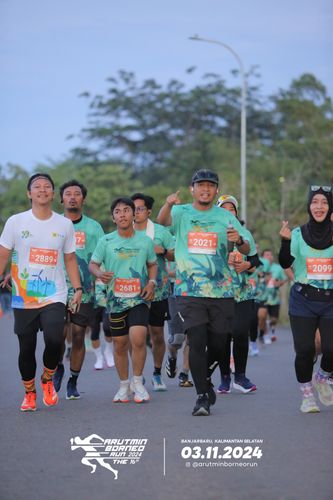 Race photo from Arutmin Borneo Run 2024