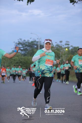 Race photo from Arutmin Borneo Run 2024