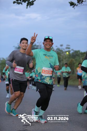 Race photo from Arutmin Borneo Run 2024