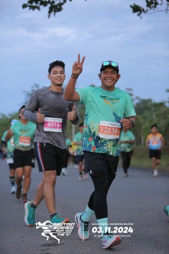Race photo from Arutmin Borneo Run 2024