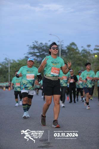 Race photo from Arutmin Borneo Run 2024