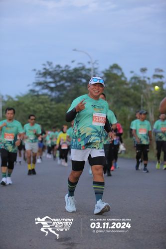 Race photo from Arutmin Borneo Run 2024