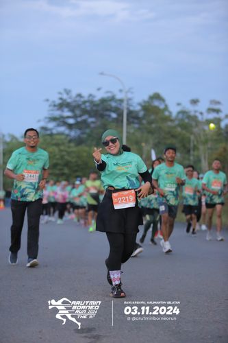 Race photo from Arutmin Borneo Run 2024