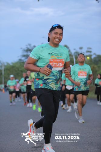Race photo from Arutmin Borneo Run 2024
