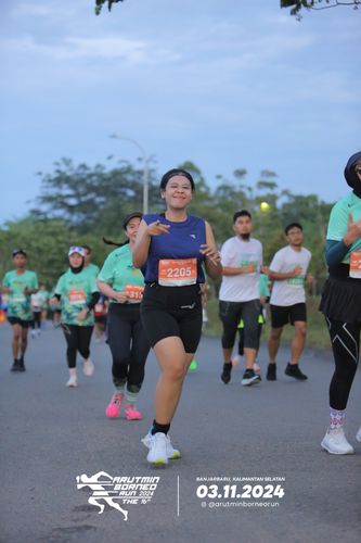 Race photo from Arutmin Borneo Run 2024