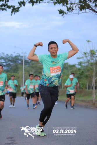 Race photo from Arutmin Borneo Run 2024