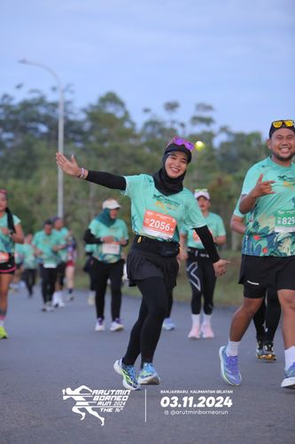 Race photo from Arutmin Borneo Run 2024