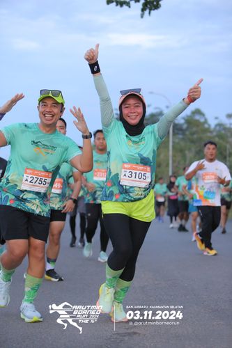 Race photo from Arutmin Borneo Run 2024