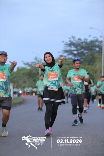 Race photo from Arutmin Borneo Run 2024