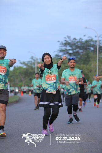 Race photo from Arutmin Borneo Run 2024