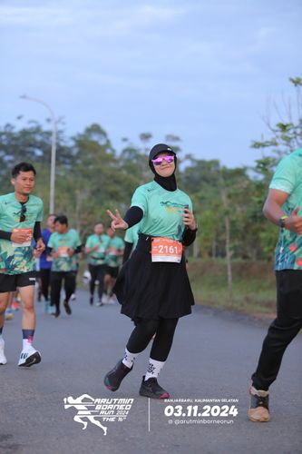 Race photo from Arutmin Borneo Run 2024