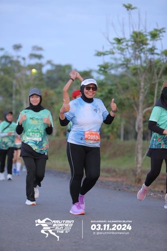 Race photo from Arutmin Borneo Run 2024