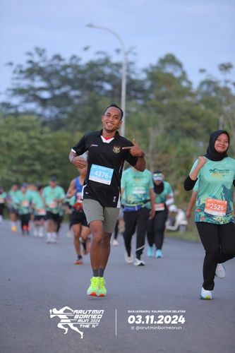 Race photo from Arutmin Borneo Run 2024