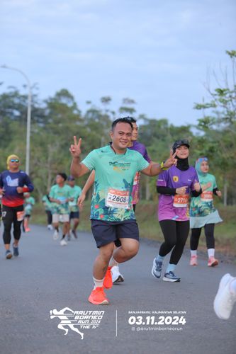 Race photo from Arutmin Borneo Run 2024