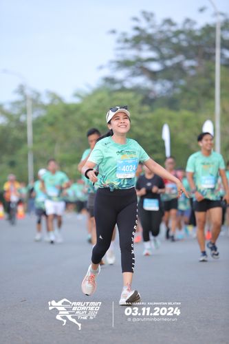 Race photo from Arutmin Borneo Run 2024