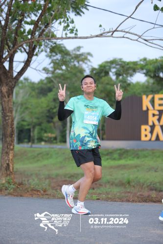 Race photo from Arutmin Borneo Run 2024