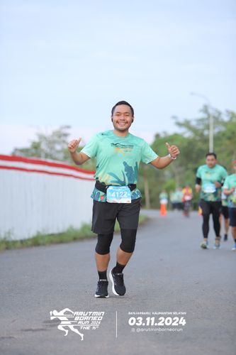 Race photo from Arutmin Borneo Run 2024