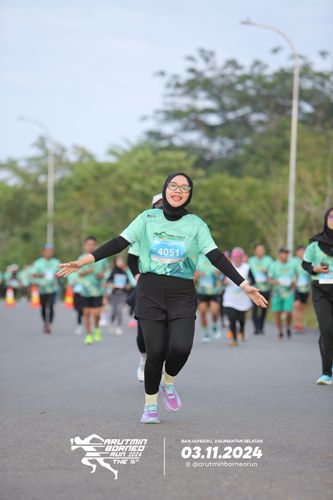 Race photo from Arutmin Borneo Run 2024