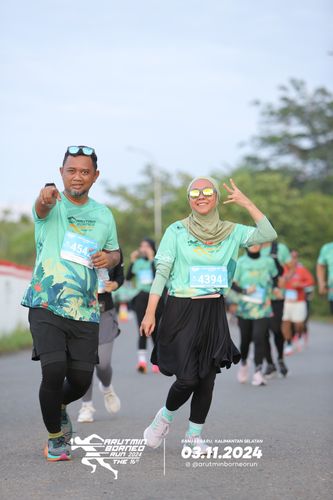 Race photo from Arutmin Borneo Run 2024