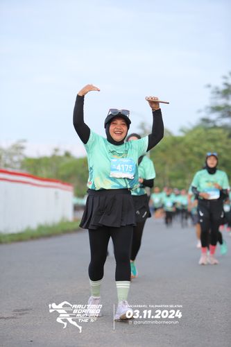 Race photo from Arutmin Borneo Run 2024
