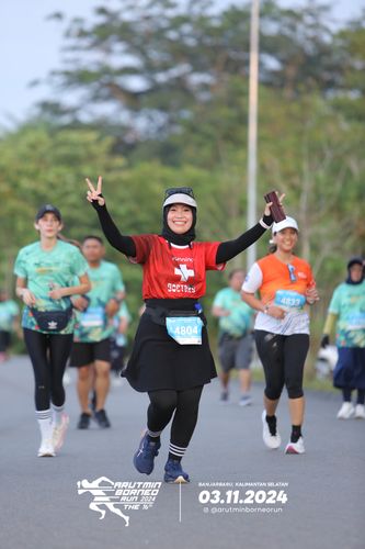 Race photo from Arutmin Borneo Run 2024