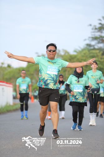 Race photo from Arutmin Borneo Run 2024