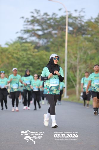 Race photo from Arutmin Borneo Run 2024