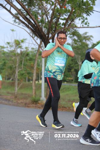 Race photo from Arutmin Borneo Run 2024