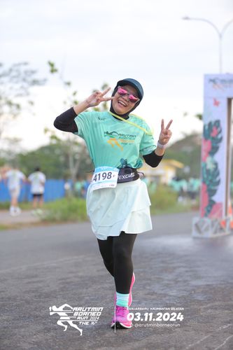 Race photo from Arutmin Borneo Run 2024