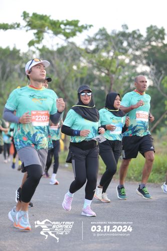 Race photo from Arutmin Borneo Run 2024