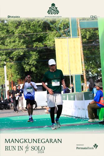 Race photo from Mangkunegaran Run 2024