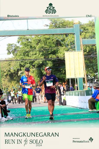 Race photo from Mangkunegaran Run 2024