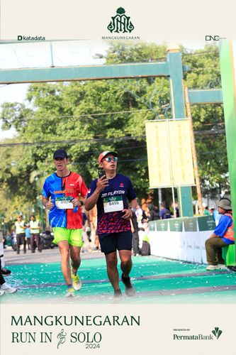 Race photo from Mangkunegaran Run 2024