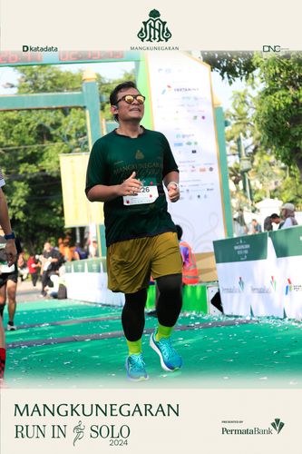 Race photo from Mangkunegaran Run 2024