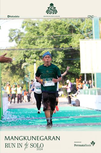 Race photo from Mangkunegaran Run 2024