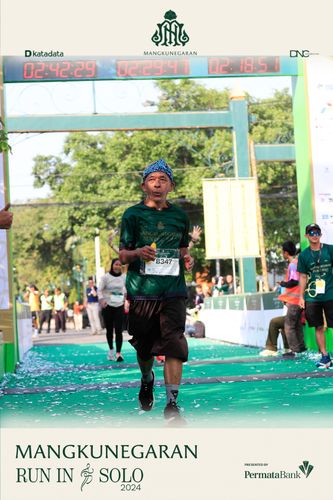 Race photo from Mangkunegaran Run 2024