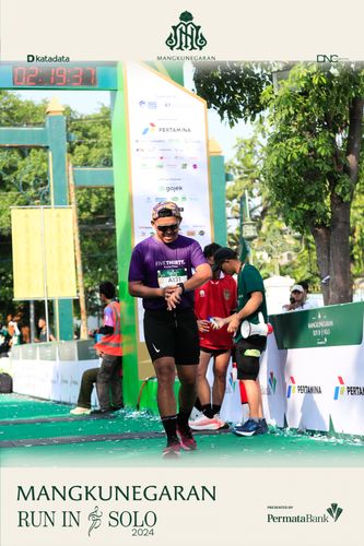 Race photo from Mangkunegaran Run 2024