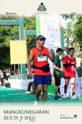 Race photo from Mangkunegaran Run 2024