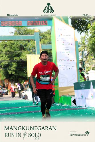 Race photo from Mangkunegaran Run 2024
