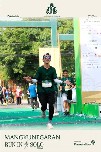 Race photo from Mangkunegaran Run 2024