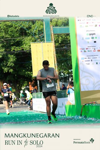 Race photo from Mangkunegaran Run 2024