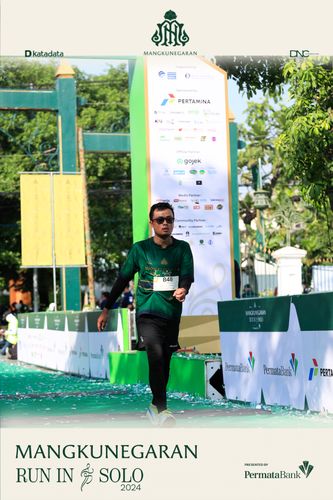 Race photo from Mangkunegaran Run 2024