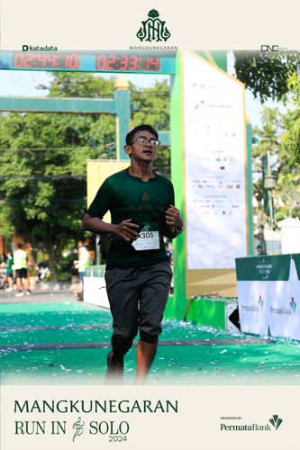 Race photo from Mangkunegaran Run 2024