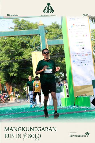 Race photo from Mangkunegaran Run 2024