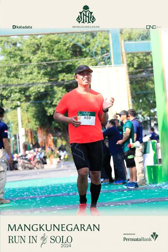 Race photo from Mangkunegaran Run 2024