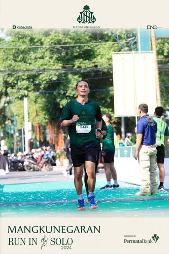 Race photo from Mangkunegaran Run 2024