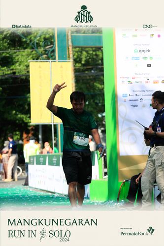 Race photo from Mangkunegaran Run 2024