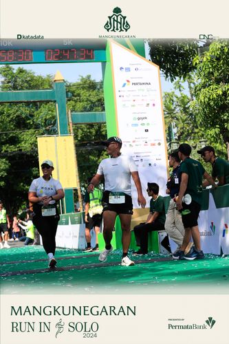 Race photo from Mangkunegaran Run 2024