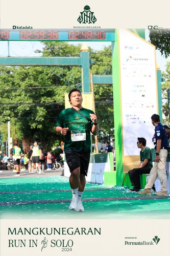 Race photo from Mangkunegaran Run 2024