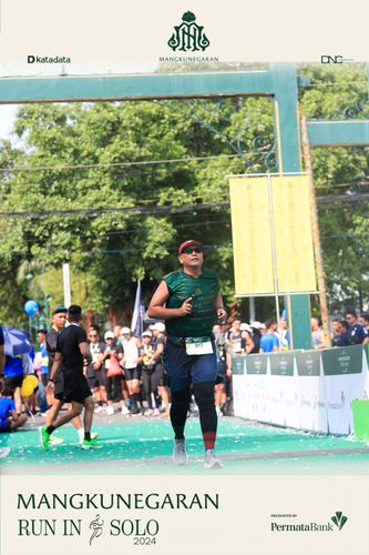 Race photo from Mangkunegaran Run 2024